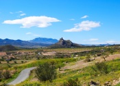 Les ruines de la forteresse de Xiquena, guardienne de la frontière entre les deux royaumes, entre Lorca et Vélez Blanco. Photo: Alex Rodier/EntreTierras