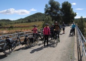 Cycling on the Vía Verde del Noroeste, towards Caravaca.