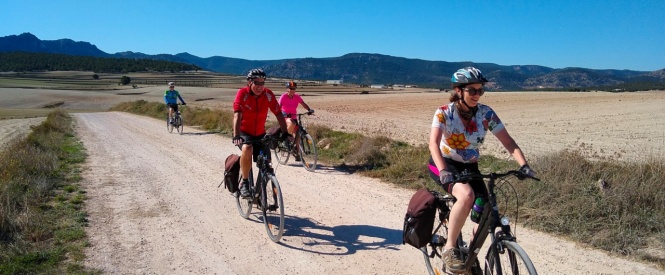 La Voie Verte des Pélerins à vélo, de Murcia à Caravaca de la Cruz.