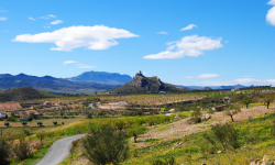 Paisaje de la fortaleza de Xiquena en Lorca